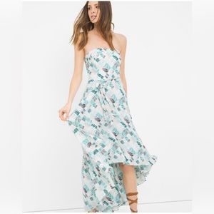 WHBM High/Low Strapless Dress